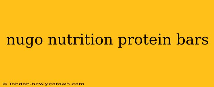 nugo nutrition protein bars