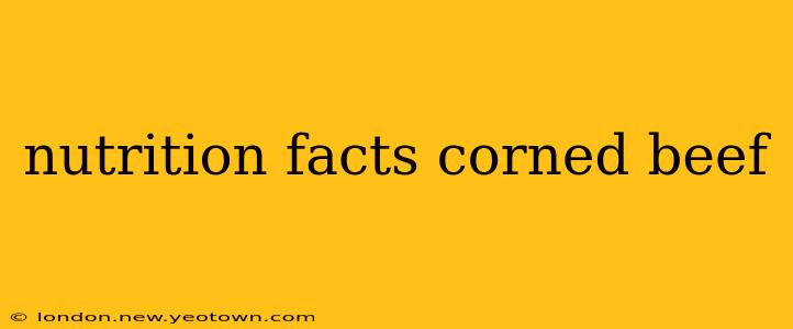 nutrition facts corned beef