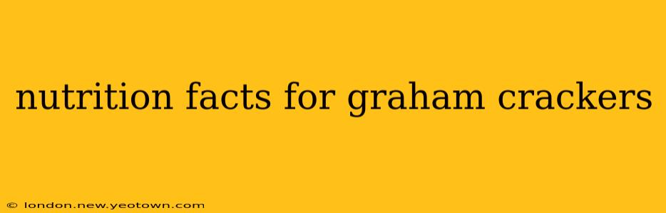 nutrition facts for graham crackers