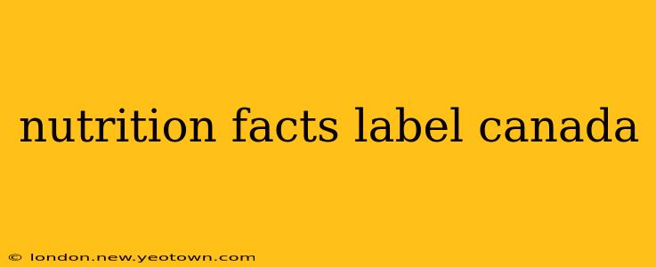 nutrition facts label canada