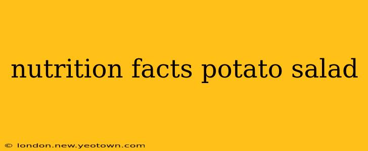 nutrition facts potato salad