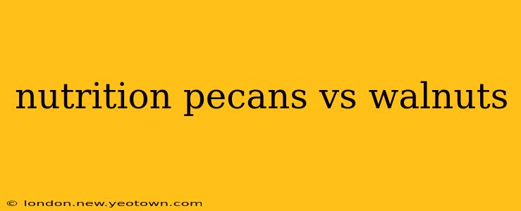 nutrition pecans vs walnuts