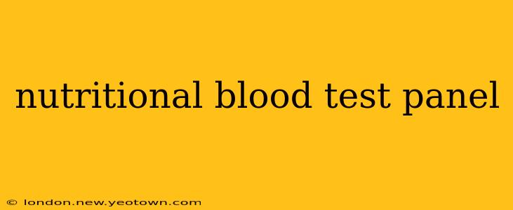 nutritional blood test panel