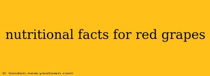 nutritional facts for red grapes