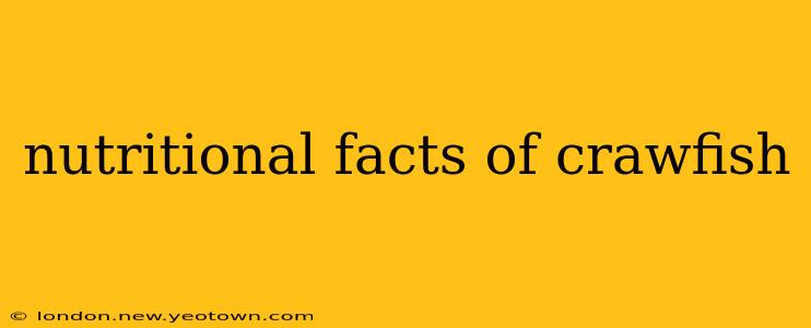 nutritional facts of crawfish