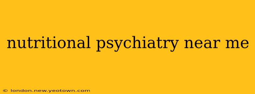nutritional psychiatry near me