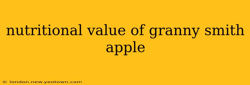 nutritional value of granny smith apple