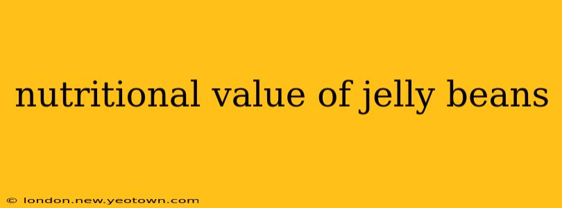 nutritional value of jelly beans