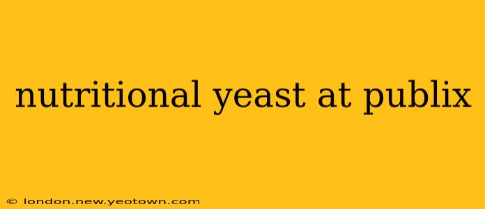 nutritional yeast at publix