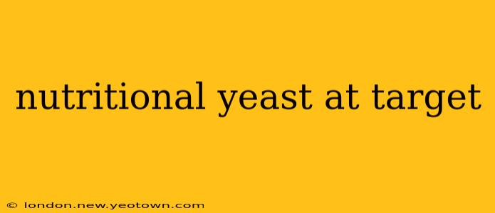 nutritional yeast at target