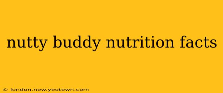 nutty buddy nutrition facts