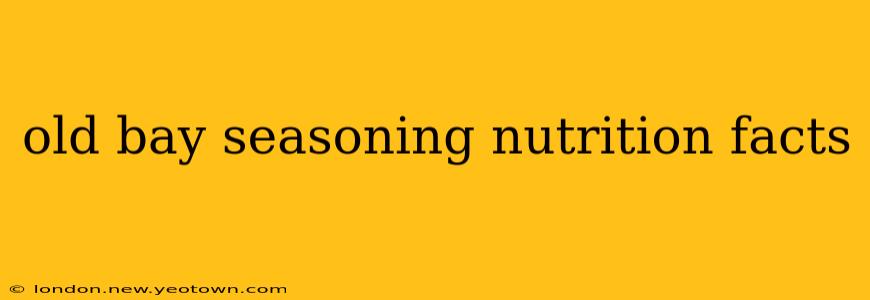 old bay seasoning nutrition facts