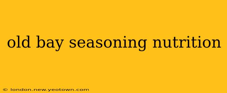 old bay seasoning nutrition