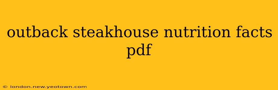 outback steakhouse nutrition facts pdf