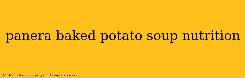 panera baked potato soup nutrition
