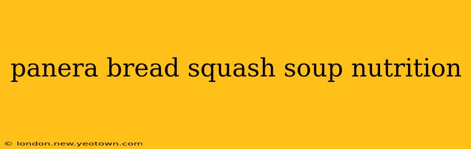 panera bread squash soup nutrition