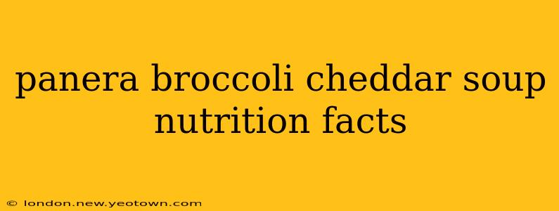 panera broccoli cheddar soup nutrition facts