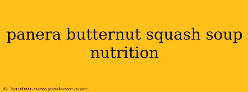 panera butternut squash soup nutrition