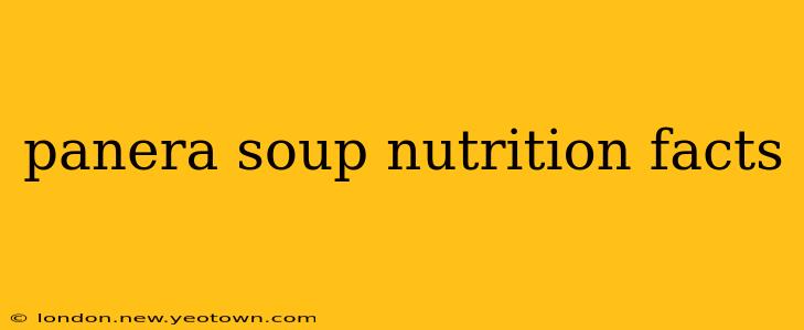panera soup nutrition facts
