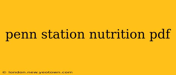 penn station nutrition pdf