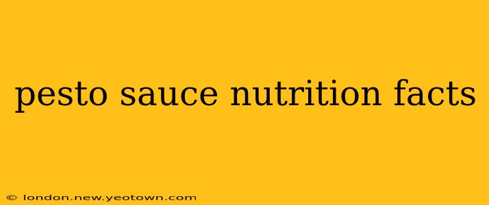 pesto sauce nutrition facts