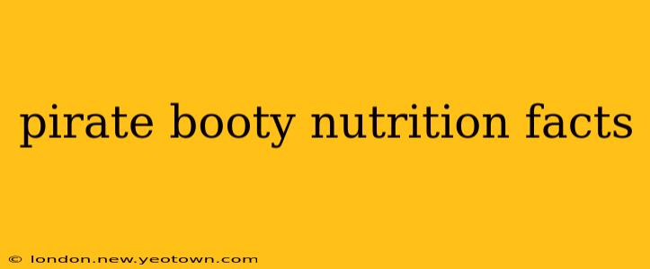 pirate booty nutrition facts