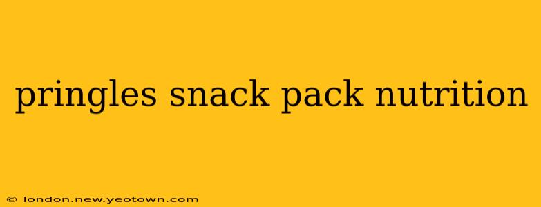 pringles snack pack nutrition