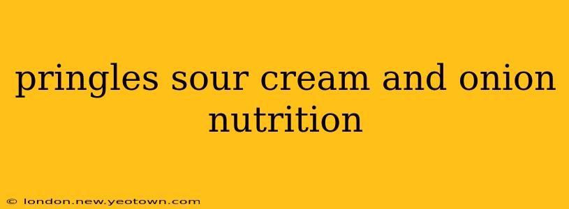 pringles sour cream and onion nutrition