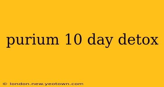 purium 10 day detox