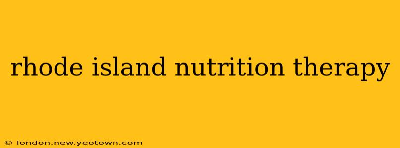 rhode island nutrition therapy