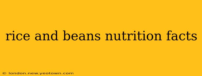rice and beans nutrition facts