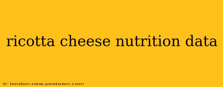 ricotta cheese nutrition data