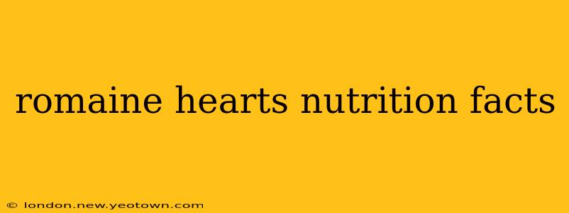romaine hearts nutrition facts