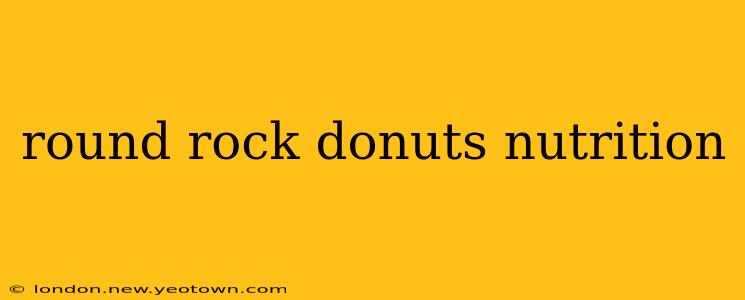 round rock donuts nutrition