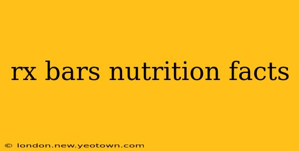 rx bars nutrition facts