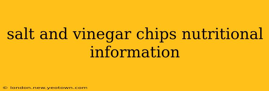 salt and vinegar chips nutritional information