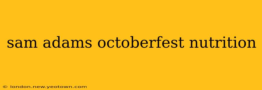 sam adams octoberfest nutrition
