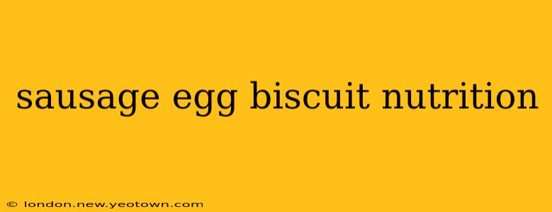 sausage egg biscuit nutrition