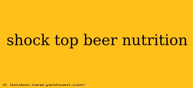 shock top beer nutrition