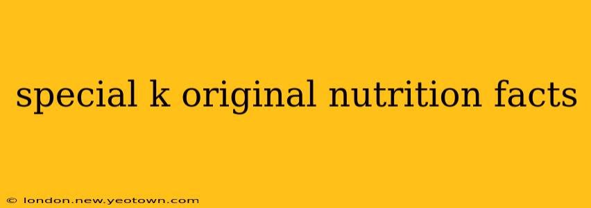 special k original nutrition facts