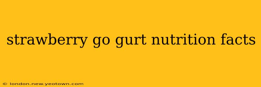 strawberry go gurt nutrition facts
