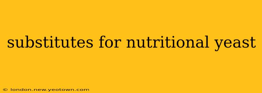 substitutes for nutritional yeast