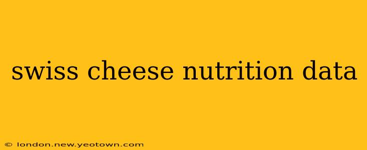 swiss cheese nutrition data