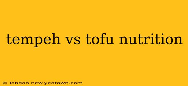 tempeh vs tofu nutrition