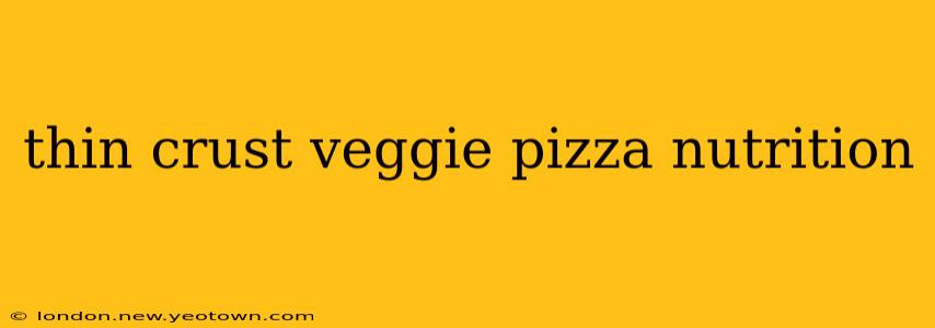 thin crust veggie pizza nutrition