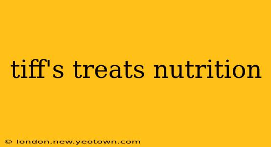 tiff's treats nutrition