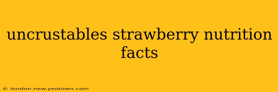 uncrustables strawberry nutrition facts