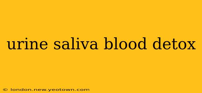 urine saliva blood detox