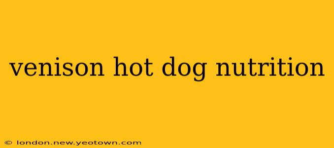 venison hot dog nutrition