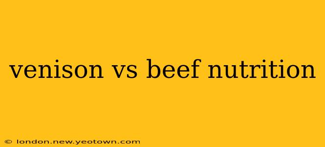 venison vs beef nutrition